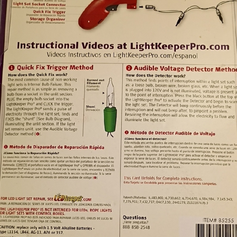 Red Holiday String‎ Light Repair Tool - Picture 6 of 7